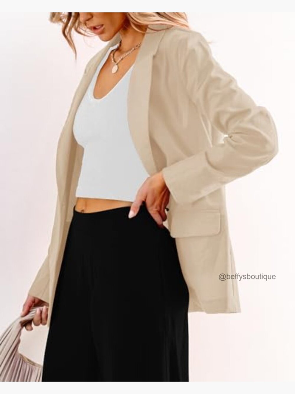 Unlined Linen Blazer Business Casual Lightweight Suit Jacket - Picture 2 of 7